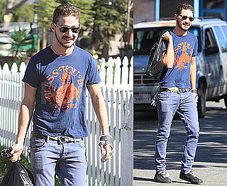 Photos of Shia LaBeouf Wearing Sunglasses in LA
