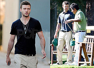 Photos of Justin Timberlake and George Lopez Playing Golf in LA