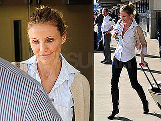Cameron Diaz Looks Angel-Ready at LAX