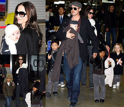 Brad and Angelina Show Off Knox and Vivienne!