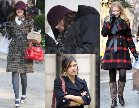 Leighton and Chace Kissing Filming Gossip Girl