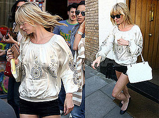 Kate Moss Stops For Ice Cream After Yoga