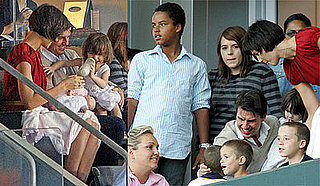 Suri Cruise, Tom Cruise, Katie Holmes, Beckhams Watch LA Galaxy Game May 10