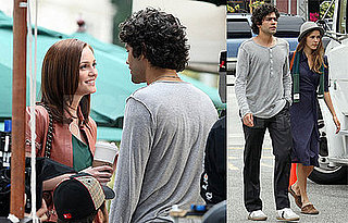 Adrian Grenier and Leighton Meester Film Gossip Girl in LA
