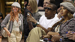 Photos of Beyonce and Jay-Z Watching NBA Playoffs