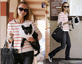 Christina Ricci And Her French Bulldog Ramon