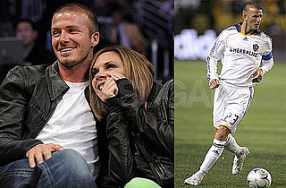 Photos of Victoria and David Beckham at the Galaxy Game