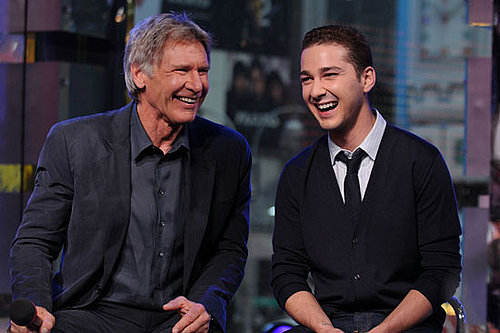 Images of Shia LaBeouf and Harrison Ford at TRL