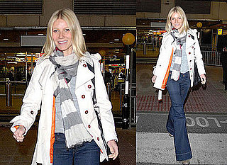 Gwyneth Paltrow Lands in Heathrow Airport