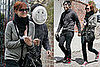 Pete Wentz Covers His Face With a Paper Plate