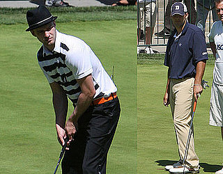 Photos of Justin Timberlake and Tony Romo at the US Open Challenge Golf Event