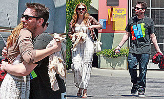 Friendly Exes Mandy Moore and DJ AM Out to Lunch in LA