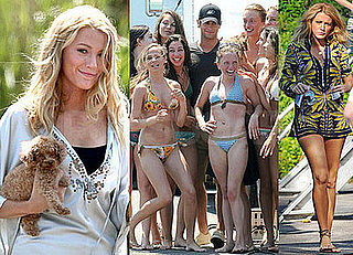 Chace Crawford Gets Some Special Bikini Treatment on the Set