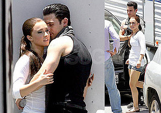 Images of Hayden and Milo on the Set of Heroes
