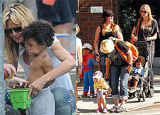 Heidi Klum and Her Family In NYC Playgrounds