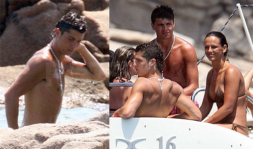 Photos of Cristiano Ronaldo and Bikini-Wearing Nereida Gallardo in Sardinia