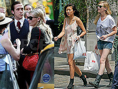 Photos of Kirsten Dunst Shopping and Filming in NYC