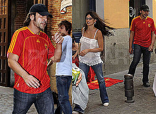 Photos of Penelope Cruz and Javier Bardem Celebrating Spain Winning 2008 Euro Cup