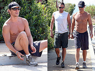 Photos of Matthew McConaughey and Lance Armstrong