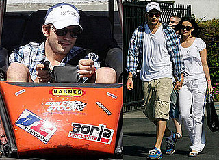 Photos of Ashton Kutcher and Demi Moore in Go Karts