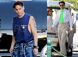 Photos of Johnny Depp on the Set of Public Enemies