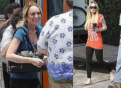 Photos of Lindsay Lohan on the Set of Labor Pains Photos of Lindsay Lohan on the Set of Labor Pains
