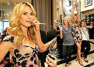 Photos of Heidi Klum With Makeup Artist