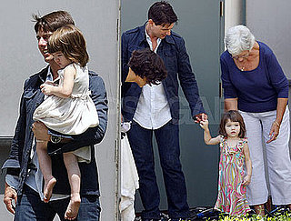 Photos of Celebrity Baby Suri Cruise On Set Of Eli Stone With Tom Cruise and Katie Holmes