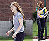 Photos of Drew Barrymore and Ellen Page on Film Set of Whip It!