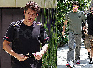 Photos of John Mayer Boarding His Tour Bus