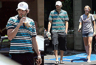 Photos of Ashton Kutcher at a Deli in LA With Two Young Girls
