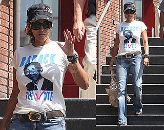 Photos of Halle Berry In Barack Obaba Tee0Shirt