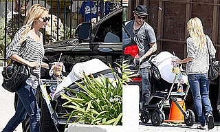 Photos of Nicole Richie and Joel Madden Pushing Harlow in a Stroller