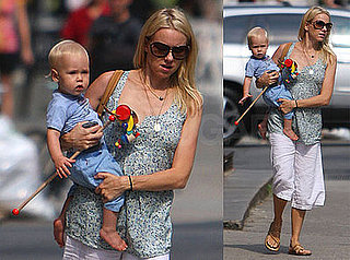 Photos of Pregnant Naomi Watts and Her Son Alexander Schreiber In NYC