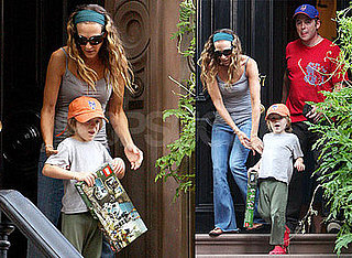 Photos of Sarah Jessica Parker, Matthew Broderick, James Wilkie Broderick in NYC