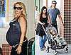 Photos of Very Pregnant Gwen Stefani in LA with Gavin and Kingston
