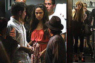 Photos of Nick Lachey, Vanessa Minnillo, Lindsay Lohan, and Samantha Ronson at Crown Bar
