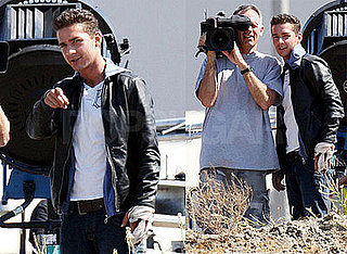 Photos of Shia LaBeouf On Set of Transformers 2 After Other Driver in Accident Cited