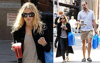 Photos of Ashley Olsen Wearing a Winter Coat During NYC Summer