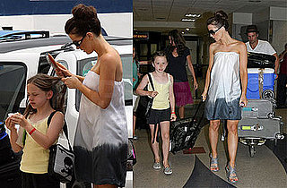 Photos of Kate Beckinsale and Family Arriving Back in LA