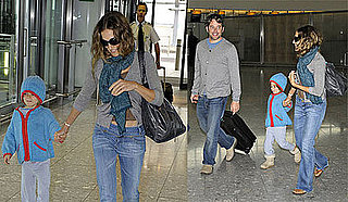 Photos of Sarah Jessica Parker, Matthew Broderick and James Wilkie Broderick at Heathrow