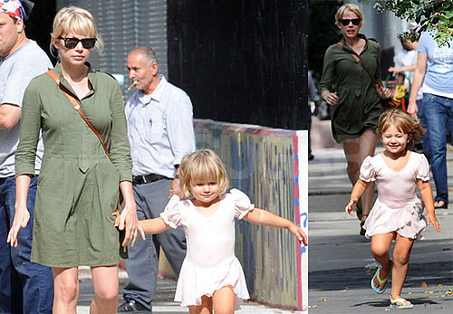 Photos of Michelle Williams and Matilda Ledger
