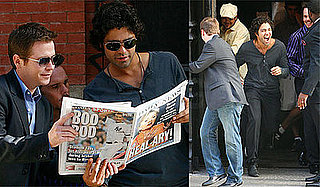 Photos of Adrian Grenier, Jerry Ferrara, Kevin Connolly, Kevin Dillon Filming Entourage