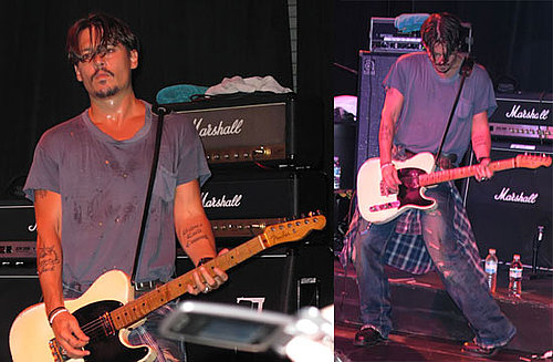 Photos of Johnny Depp Performing With His Old Band, The Kids, In Florida