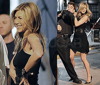 Photos of Jennifer Aniston Filming 30 Rock With Alec Baldwin