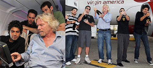 Photos of the Cast of Entourage Flying Virgin America