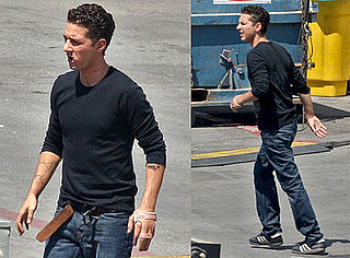Photos of Shia LaBeouf on the Set of Transformers 2 in LA