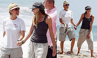 Photos of Ellen DeGeneres and Portia de Rossi on the beach in Malibu