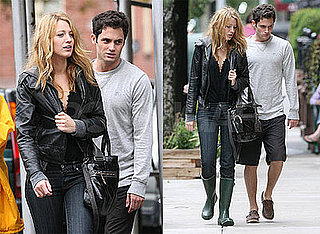 Photos of Blake Lively and Penn Badgley in NYC