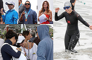 Photos of Jennifer Lopez and Matthew McConaughey at the Malibu Triathlon